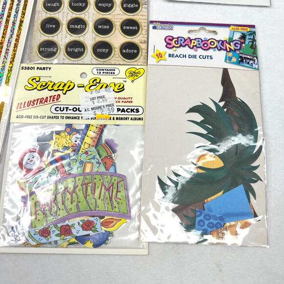Lot of 10 Miscellaneous Scrapbooking Sticker Sheets - Picture 6 of 6